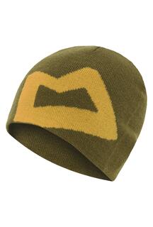 ME-000772_Branded_Knitted_Womens_Beanie_Me-02272_DrkOlive_Butterscotch - Large